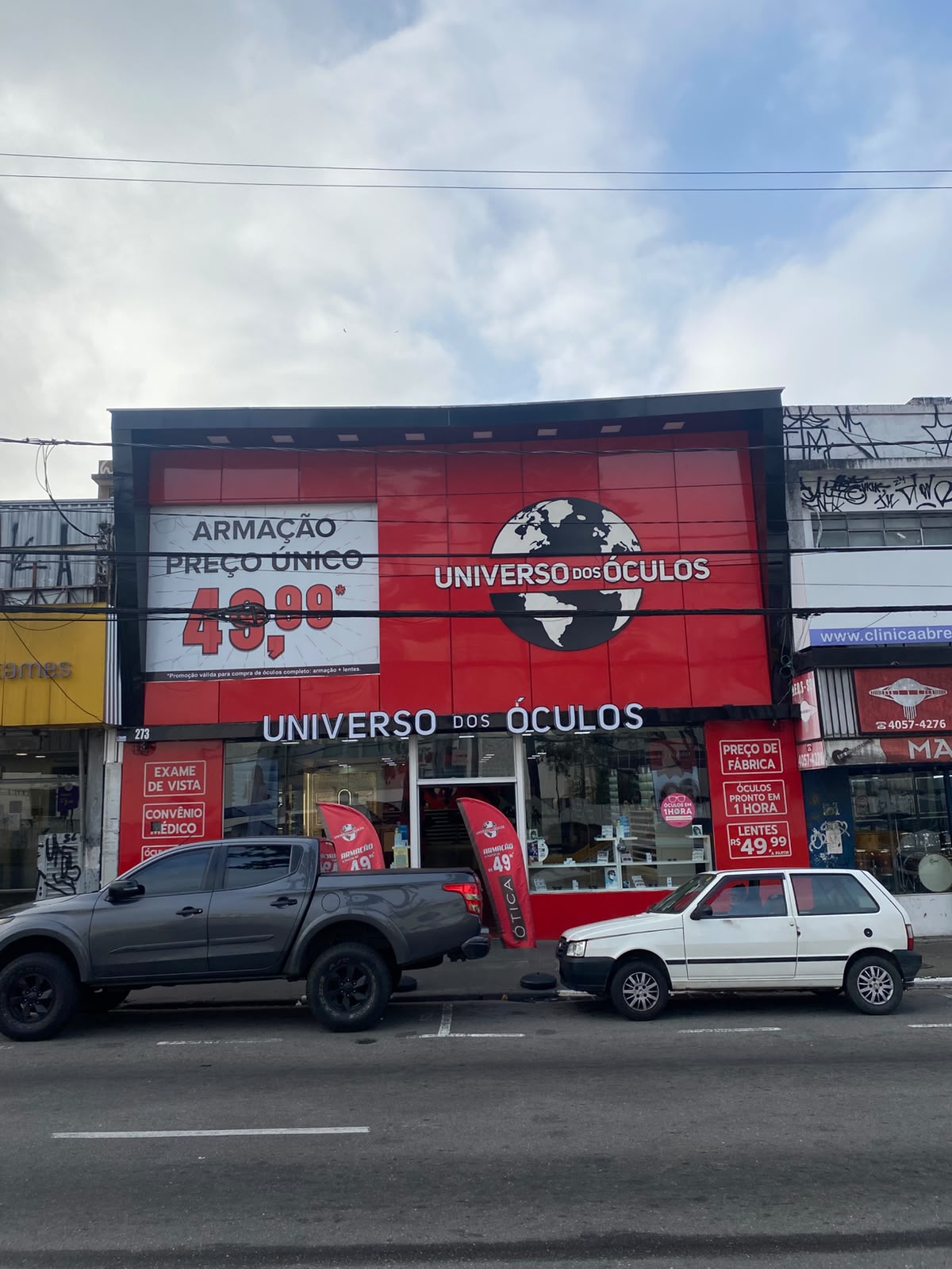Fachada da Loja Universo dos Óculos - Diadema Centro